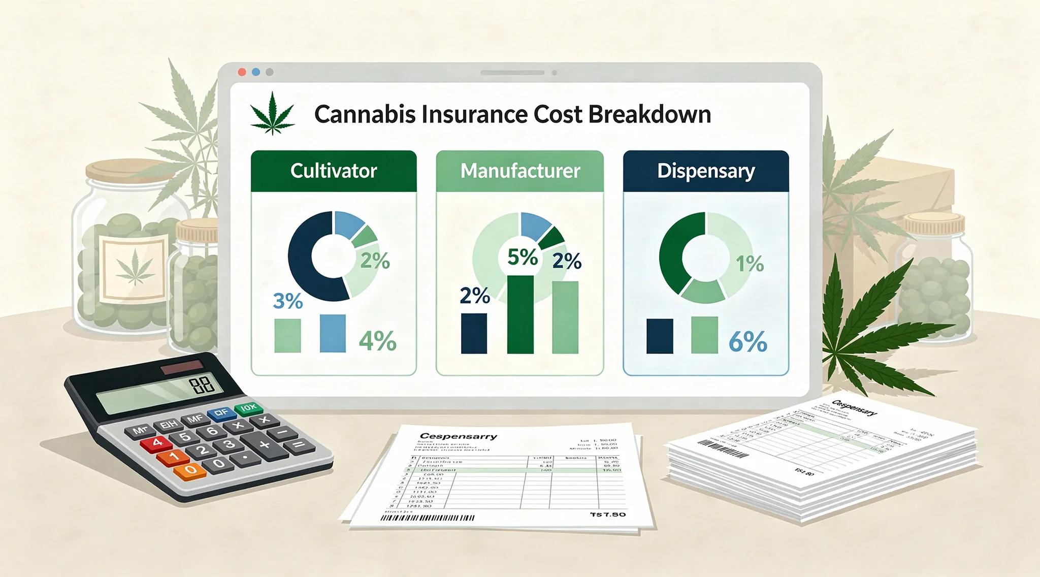 Cannabis insurance cost breakdown by license type: cultivators, dispensaries